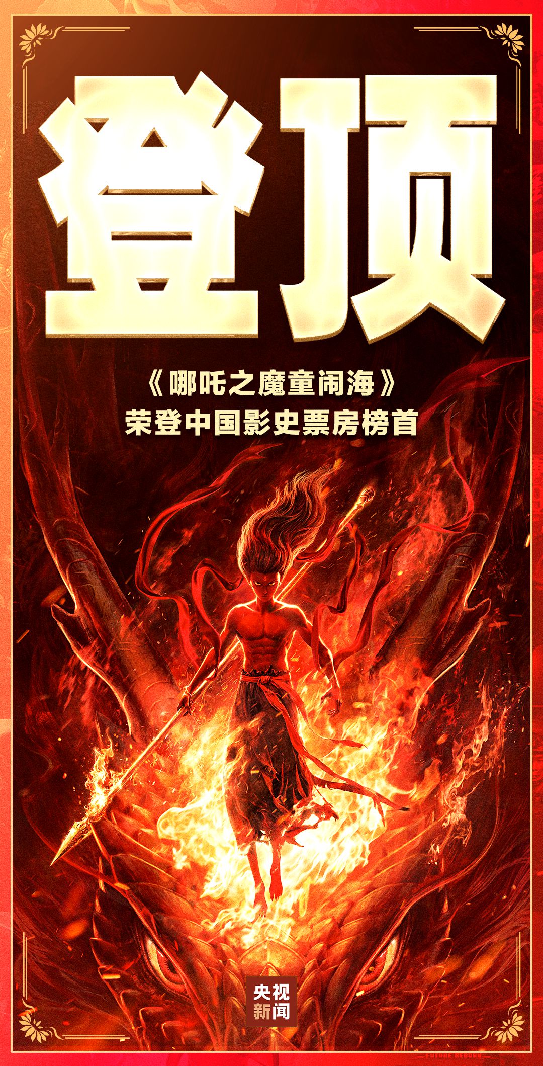 《哪吒2》進(jìn)入全球票房榜前18名