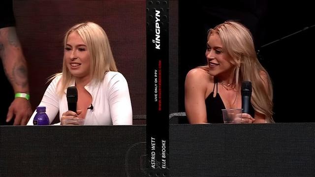 英國(guó)美女網(wǎng)紅一言不合上擂臺(tái)，將拳擊比賽一決勝負(fù)，發(fā)布會(huì)上互毆