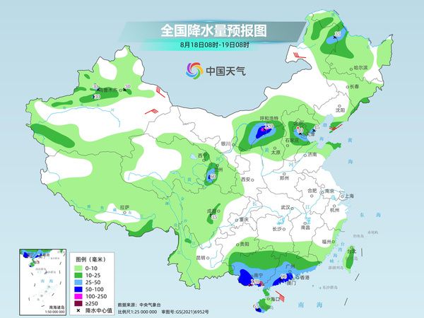 華南降雨持續(xù)北方強對流頻發(fā) 中東部高溫盛行悶熱感強